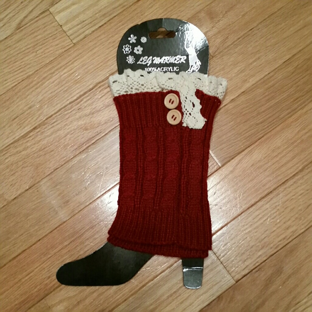 New Burgandy Boot Cuffs